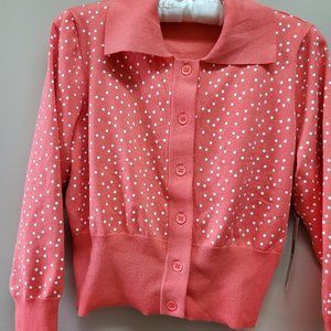 Ideology Silk Coral White Poke A Dot